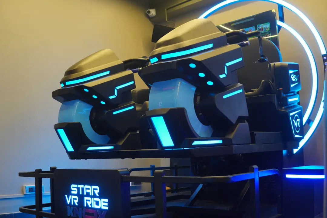 STAR VR Ride motion coaster with immersive sci-fi landscape